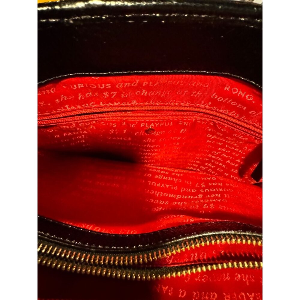 Kate Spade Black and White Shoulder Bag with Red Stripe - Picture 14 of 15